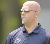  ?? JOSE F. MORENO/THE PHILADELPH­IA INQUIRER ?? Penn State coach James Franklin will be separated from his family while he coaches the Lions.
