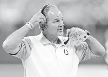  ?? BRIAN SPURLOCK, USA TODAY SPORTS ?? Colts coach Chuck Pagano, above, is entering the final year of his contract amid rumors of friction between him and general manager Ryan Grigson.