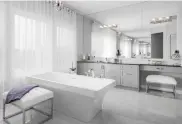  ??  ?? Shane Homes estate homes offer the ultimate in luxury,
from bathrooms to kitchens.