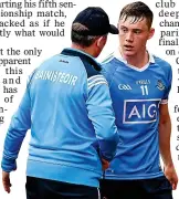  ??  ?? HUNGER: Jim Gavin chats with O’Callaghan (right)