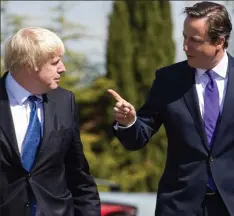  ??  ?? Remember who’s leader, Boris: Mayor and PM join forces