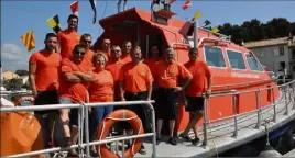  ?? (Photos Ly. F.) ?? La station mandréenne est pilotée par Jean-Louis Kleparski, le capitaine du Notre-Dame de Bonne Garde et son équipe de sauveteurs en Mer.