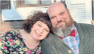  ??  ?? Anne Marie Longpre, 37, and her partner Dave Atkinson, 33, have been cautious during the pandemic as Longpre prepares a return to the classroom as a high school teacher next month.