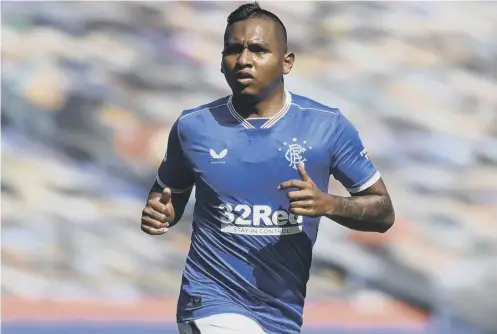  ??  ?? 0 Rangers striker Alfredo Morelos now has to fight harder for his place following the arrivals of Kemar Roofe and Cedric Itten.