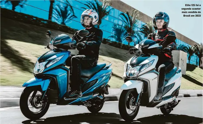  ?? HONDA/DIVULGAÇÃO ?? Elite 125 foi a segunda scooter mais vendida do Brasil em 2023