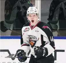  ?? GERRY KAHRMANN ?? A scouting website has tabbed Giants defenceman Bowen Byram as the No. 4 overall selection in the 2019 NHL Entry Draft.