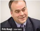  ??  ?? Fritz Kaegi | SUN- TIMES