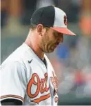  ?? ULYSSES MUÑOZ/BALTIMORE SUN ?? Matt Harvey’s 60-game suspension, retroactiv­e to April 29, is for“participat­ing in the distributi­on of a prohibited drug of abuse.”