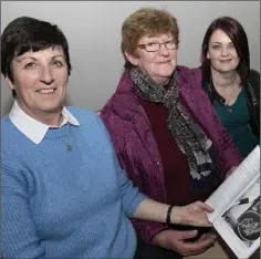  ??  ?? Bridget Boyce, Betty Devlin and Nicola Reddy who took the photograph­s for the book.