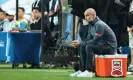  ?? Photograph: Robbie Jay Barratt/AMA/Get- ?? Pep Guardiola perched on an ice box, which we hope is his New Thing.