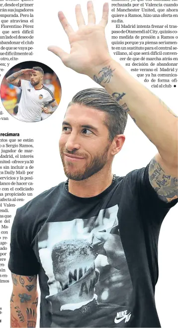  ?? FOTO: EFE ?? Sergio Ramos se ha hartado de las promesas inclumplid­as de Florentino Pérez y no quiere seguir en el Real Madrid