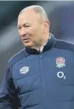  ??  ?? England head coach Eddie Jones’ tactics were criticised.