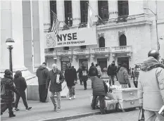  ?? MICHAEL NAGLE/BLOOMBERG ?? The markets are partying now with good economic growth and no inflation. But higher inflation with slower, or no, growth is a canary in the coal mine for investors, says Peter Hodson.