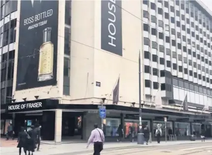  ??  ?? > What will happen to House of Fraser’s building? Surplus retail stock should be repurposed according to Centre for Cities