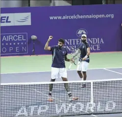  ??  ?? Bopanna and Jeevan won the final 6-3, 6-4 .