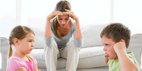  ?? PHOTO: THINKSTOCK ?? SETTING RULES: Parents can easily forget, mid-meltdown, that it’s up to them to keep kids in line.