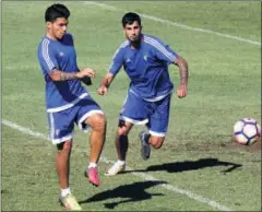  ??  ?? YA ESTÁ AQUÍ. Gastón Del Castillo se entrenó con el Cádiz.