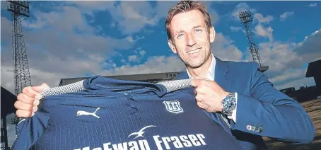  ?? SNS. ?? Neil McCann is unveiled as Dundee’s new manager last week – and insists he’s inherited a quality squad.