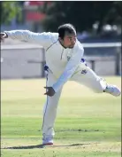  ?? ?? PERFORM: Jung Tigers’ Amrit BK took two wickets on Saturday.