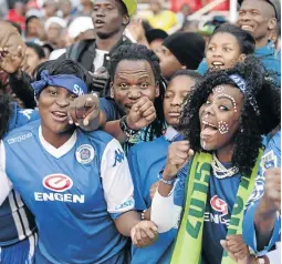  ?? / LEFTY SHIVAMBU/GALLO IMAGES) ?? SuperSport United fans always look forward to playing against Sundowns.