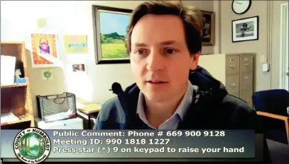  ?? SCREENSHOT ?? Humboldt County shifted to the less restrictiv­e red tier following declining case and positivity rates across the county. Humboldt County Public Health Officer Dr. Ian Hoffman said this shift is “a very different move than it was back in the first two weeks in January” and is a step in the right direction.