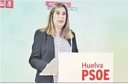  ?? JOSUÉ CORREA ?? Manuela Serrano durante una rueda de prensa en una imagen de archivo.