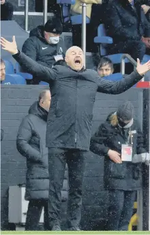  ?? ?? Sean Dyche saw his team win just their second Premier League match of the season at Brighton