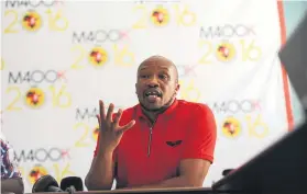  ?? Picture: Alaister Russell ?? NO-GO. Numsa general secretary Irvin Jim says the union wants a wage that breaks the back of exploitati­on.