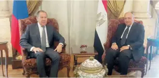  ??  ?? Egypt and Russia hold the same point of view on several regional and internatio­nal issues