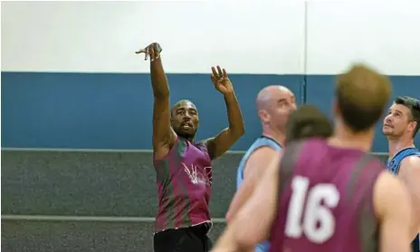  ?? Photos: Kevin Farmer ?? LIGHTS OUT: James Legan, pictured during last week’s defeat of the Saints, finished with 46 points on Saturday night in another dominant display for the Wildcats.