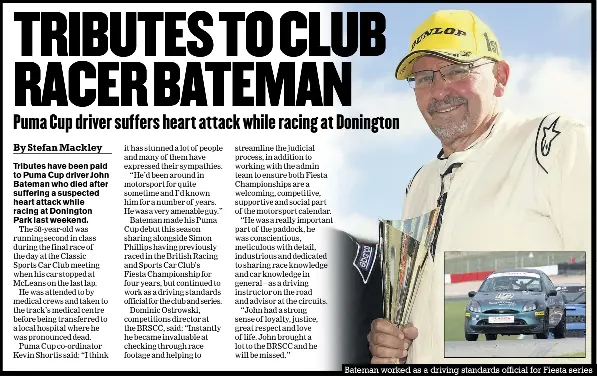 TRIBUTES TO CLUB RACER BATEMAN - PressReader