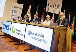  ??  ?? AUSPICIANT­ES. El evento contó con sponsoreo de TNG, Banco Provincia, Fundación Banco Ciudad, Corporació­n América y Telefónica.