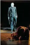  ?? ROGER MASTROIANN­I ?? Jonathan Dyrud performs in the title role of the Great Lakes Theater production of “Hamlet.”