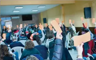  ?? ?? PARA ATRÁS. Asamblea de COFE aprobó firma de convenio, pero artículos de Rendición lo trancaron.