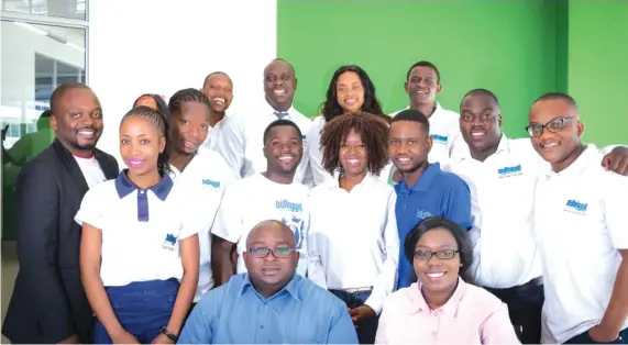  ??  ?? The Diamond FM team of presenters and producers