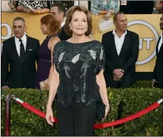  ?? PHOTO BY JORDAN STRAUSS — INVISION — AP, FILE ?? Jessica Walter arrives at the 20th annual Screen Actors Guild Awards on Jan. 18, 2014, Walter, who played a scheming matriarch in TV’s