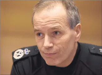  ??  ?? SIR STEPHEN HOUSE: The Chief Constable of Police Scotland has in the past week become embroiled in controvers­y over stop-and search figures, facing a grilling from MSPs on Holyrood’s sub-committee on policing.