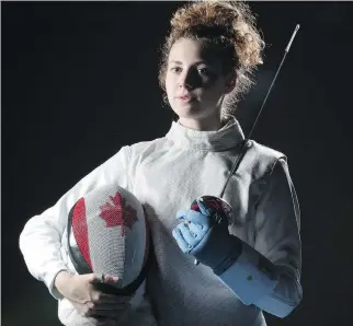  ?? DEVIN MANKY PHOTOGRAPH­Y ?? Eleanor Harvey will make her Summer Olympics debut in women’s foil fencing during the Games in Rio de Janeiro.