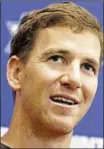  ?? AP ?? Eli Manning feels like he has something left in the tank, but Davis Webb (r.) and possibly a rookie wait in wings.