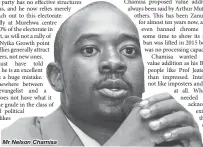  ??  ?? Mr Nelson Chamisa