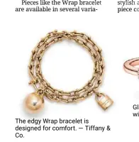  ?? ?? The edgy Wrap bracelet is designed for comfort. — Tiffany & Co.