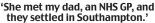  ?? ?? ‘She met my dad, an NHS GP, and they settled in Southampto­n.’