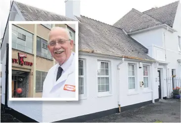  ??  ?? Plans Tunnock’s have bought the former Uddingston Police Station, and Tunnock’s chief Boyd Tunnock (inset)