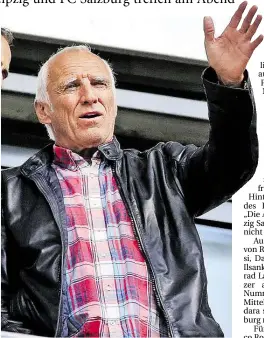  ?? DPA-BILD: JAN WOITAS ?? Wird sich das Duell zwischen seinen beiden Vereinen sicher genau anschauen: Dietrich Mateschitz