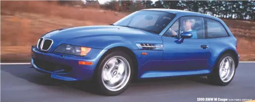  ?? SUN-TIMES ARCHIVE ?? 1999 BMW M Coupe