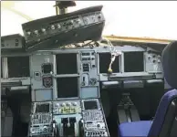 ?? SCREENSHOT OF CCTV VIDEO ?? The Airbus A319 aircraft’s flight controls were damaged in Monday’s incident.