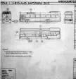  ??  ?? ▼ Dinky Toys Leyland National Bus factory drawing. Photo: Dinky Toys Encyclopae­dia.