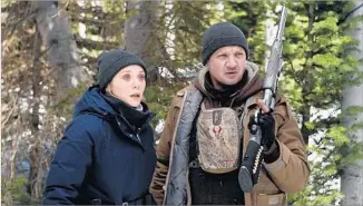  ?? Fred Hayes The Weinstein Co. ?? OLSEN AND “Avengers” costar Jeremy Renner team in the murder-mystery “Wind River.”