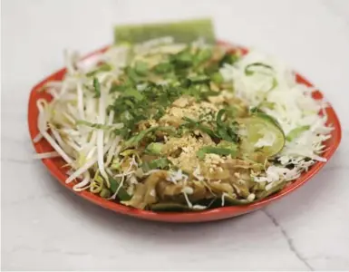  ?? RANDY RISLING/TORONTO STAR ?? Chef Nuit Pad Thai is Daniel Tran’s pick for a cheat meal at Pai Northern Thai Kitchen.