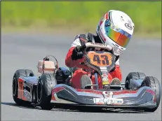  ??  ?? Go-kart racer Archie Clark from Peckleton won a national championsh­ip